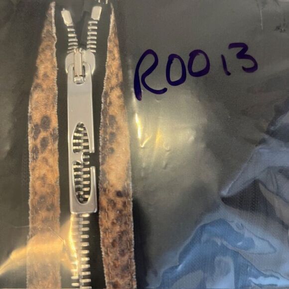 Ellery Calabasas Zip Front Snake Panel Black Dress Full Skirt Size 2 - Picture 16 of 16